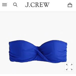 ⬇️NWOT J. Crew twist bandeau swim top 👙😎
